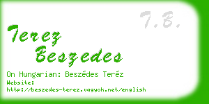 terez beszedes business card